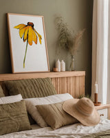 Indian Summer I by Shirley Novak. shown as a paper print in a natural frame. Available as a archival giclee rolled canvas, fine art paper, or poster print. SKU 88458h.