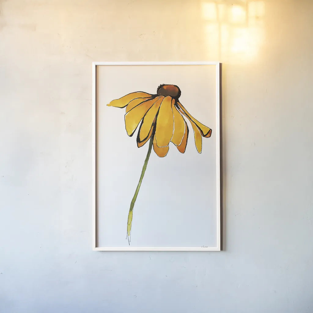 Indian Summer I by Shirley Novak. shown as a paper print in a white frame. Available as a archival giclee rolled canvas, fine art paper, or poster print. SKU 88458h.