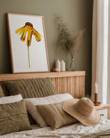 Indian Summer II by Shirley Novak. shown as a paper print in a natural frame. Available as a archival giclee rolled canvas, fine art paper, or poster print. SKU 88459h.
