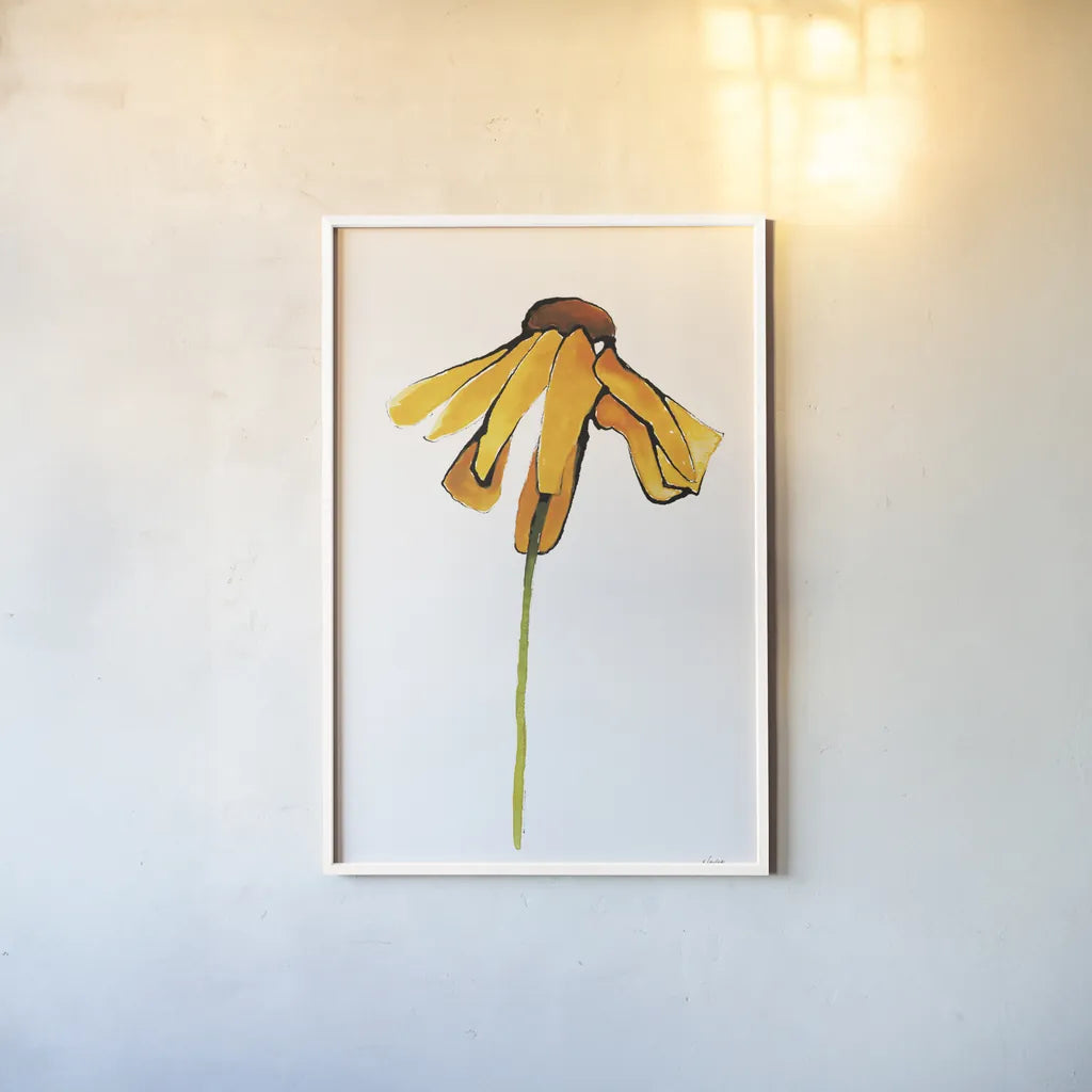 Indian Summer II by Shirley Novak. shown as a paper print in a white frame. Available as a archival giclee rolled canvas, fine art paper, or poster print. SKU 88459h.