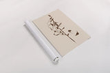 Ink Foxglove Sepia by Shirley Novak. shown as a rolled paper print. Available as archival giclee rolled canvas, fine art paper, or poster print. SKU 91299h.