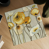 Jaune Gris II by Shirley Novak. Shown as a detailed flat fine art print, highlighting archival giclee quality. Available as an archival giclee rolled canvas, fine art paper, or poster print. SKU 15313a.