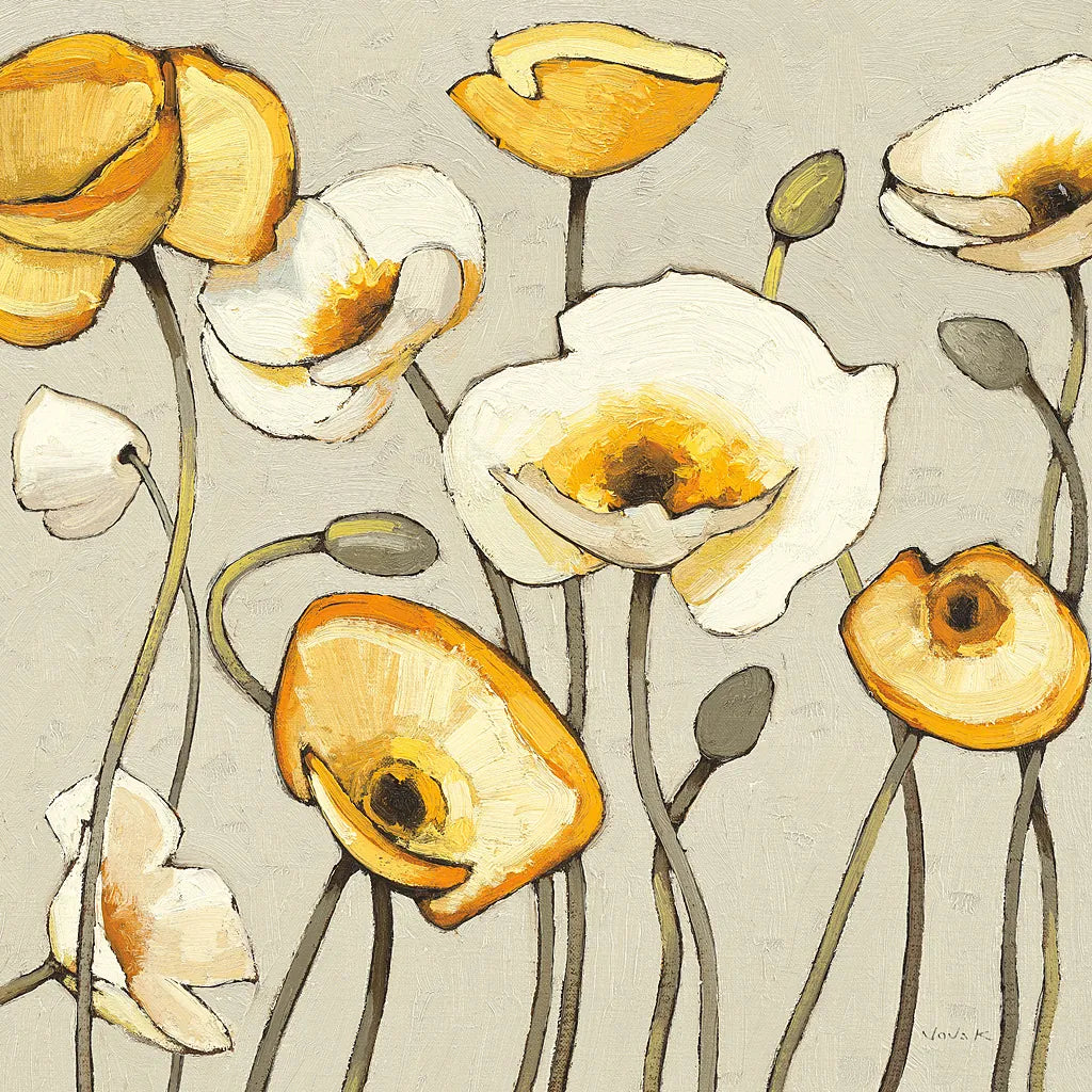 Jaune Gris III by Shirley Novak. SKU 11125a. Archival Giclee Fine art print for wall decor.