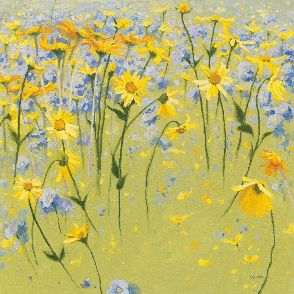Joyful In July II by Shirley Novak. SKU 26625a. Archival Giclee Fine art print for wall decor.