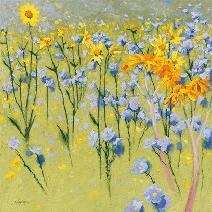 Joyful in July I by Shirley Novak. SKU 46046a. Archival Giclee Fine art print for wall decor.