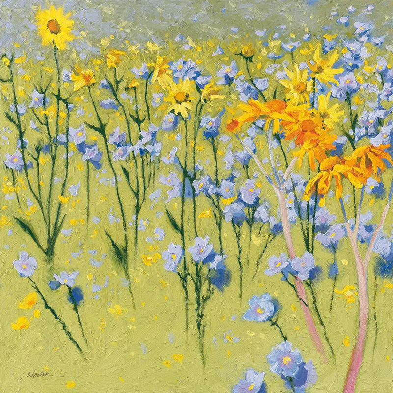Joyful in July I by Shirley Novak. SKU 46046a. Archival Giclee Fine art print for wall decor.