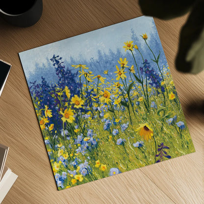 Joyful in July III by Shirley Novak. Shown as a detailed flat fine art print, highlighting archival giclee quality. Available as an archival giclee rolled canvas, fine art paper, or poster print. SKU 28602a.