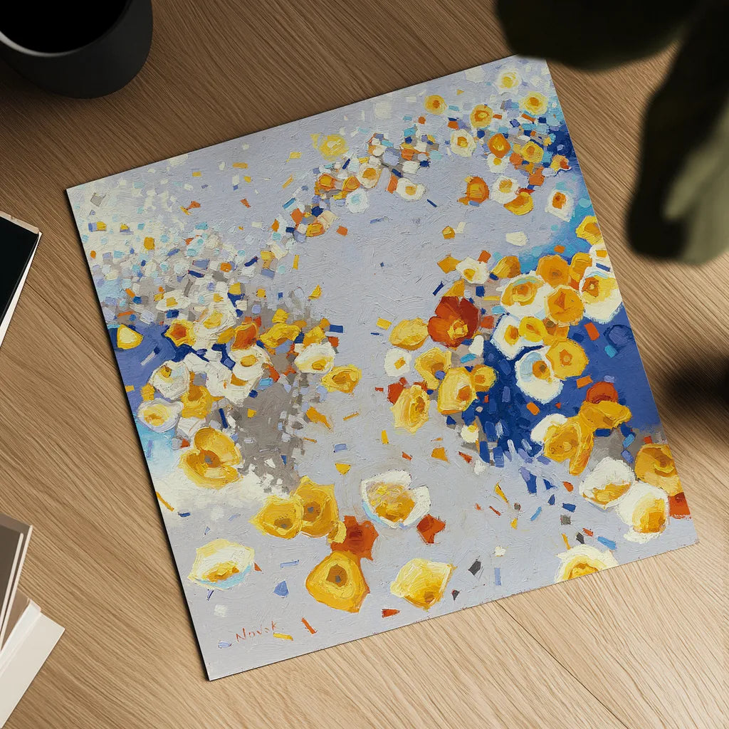 Millefiori by Shirley Novak. Shown as a detailed flat fine art print, highlighting archival giclee quality. Available as an archival giclee rolled canvas, fine art paper, or poster print. SKU 22149a.