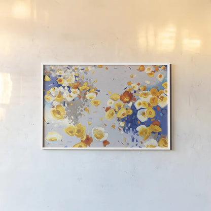 Millefiori Crop by Shirley Novak. shown as a paper print in a white frame. Available as a archival giclee rolled canvas, fine art paper, or poster print. SKU 22149i.
