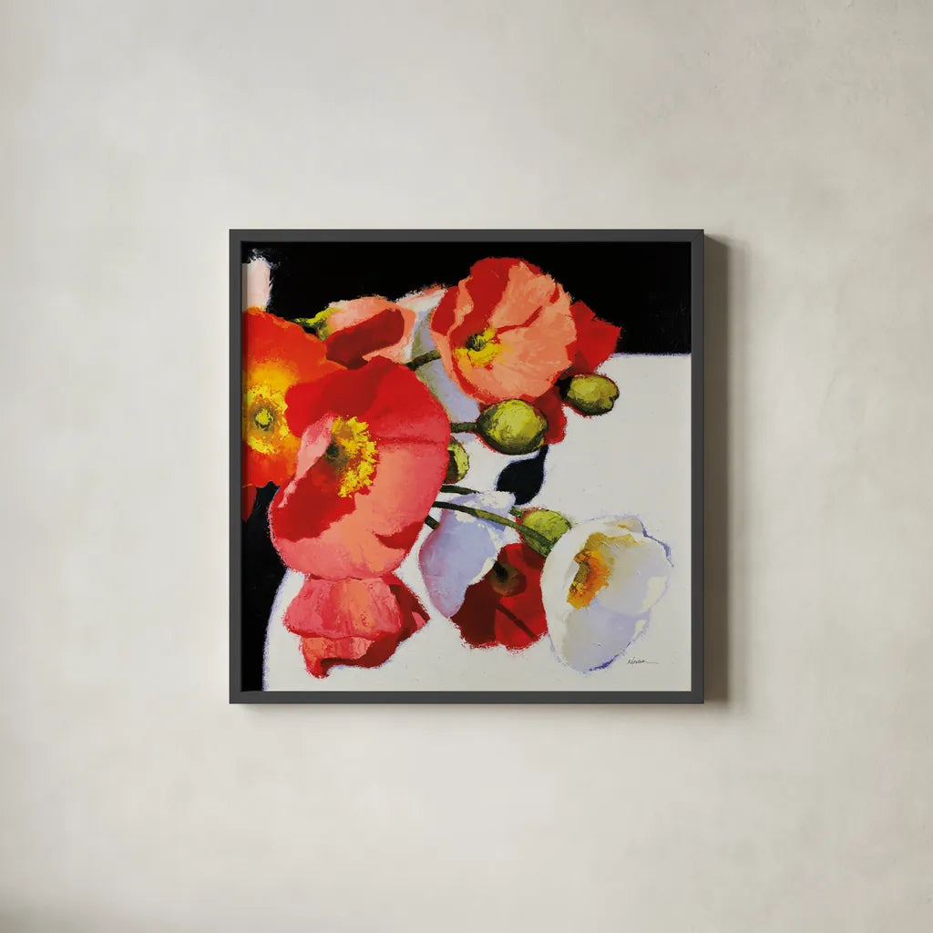 My Audacity II by Shirley Novak. Shown in a sleek black glass frame for a contemporary gallery look. Available as an archival giclee rolled canvas, fine art paper, or poster print. SKU 89330a.