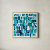 Pas Parfait I by Shirley Novak. Shown in a natural wood glass frame for a timeless modern aesthetic. Available as an archival giclee rolled canvas, fine art paper, or poster print. SKU 22771a.