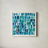 Pas Parfait I by Shirley Novak. Shown in a crisp white glass frame for a clean and minimalist style. Available as an archival giclee rolled canvas, fine art paper, or poster print. SKU 22771a.