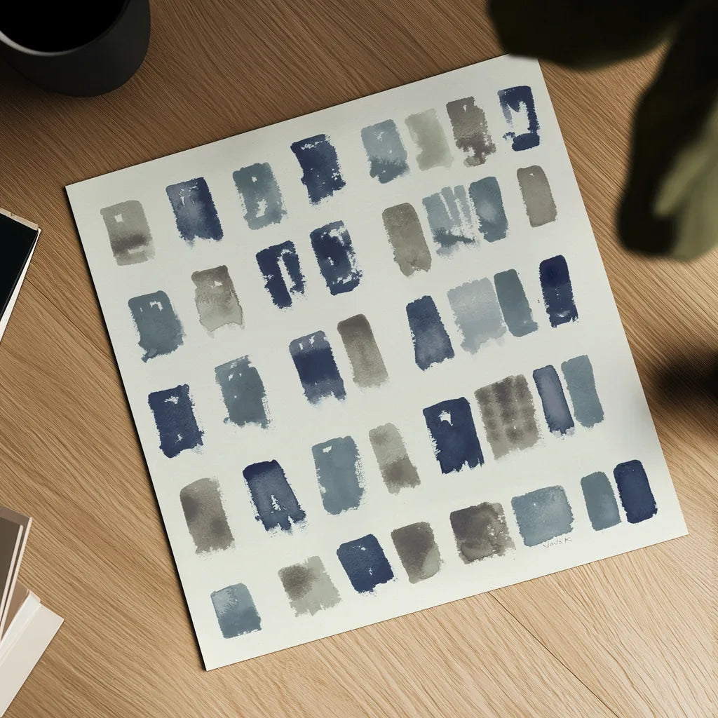 Pas Parfait III Neutral by Shirley Novak. Shown as a detailed flat fine art print, highlighting archival giclee quality. Available as an archival giclee rolled canvas, fine art paper, or poster print. SKU 68391a.