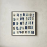 Pas Parfait III Neutral by Shirley Novak. Shown in a sleek black glass frame for a contemporary gallery look. Available as an archival giclee rolled canvas, fine art paper, or poster print. SKU 68391a.