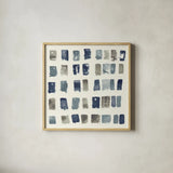 Pas Parfait III Neutral by Shirley Novak. Shown in a natural wood glass frame for a timeless modern aesthetic. Available as an archival giclee rolled canvas, fine art paper, or poster print. SKU 68391a.