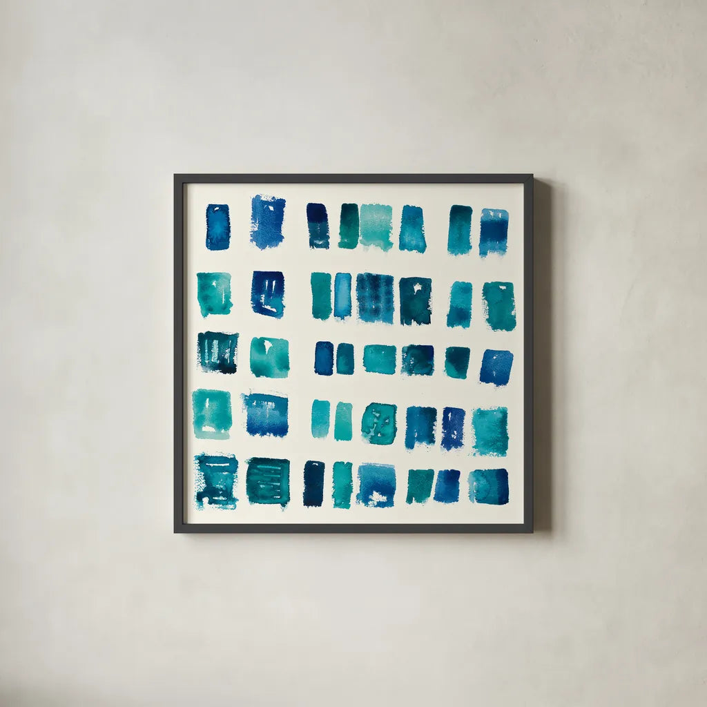 Pas Parfait IV by Shirley Novak. Shown in a sleek black glass frame for a contemporary gallery look. Available as an archival giclee rolled canvas, fine art paper, or poster print. SKU 22774a.