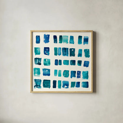 Pas Parfait IV by Shirley Novak. Shown in a natural wood glass frame for a timeless modern aesthetic. Available as an archival giclee rolled canvas, fine art paper, or poster print. SKU 22774a.