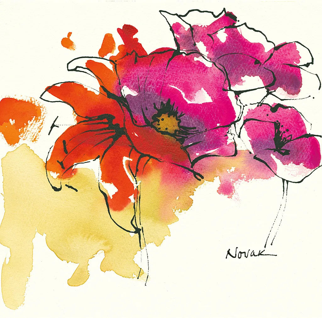 Pattys Plum I by Shirley Novak. SKU 27565a. Archival Giclee Fine art print for wall decor.