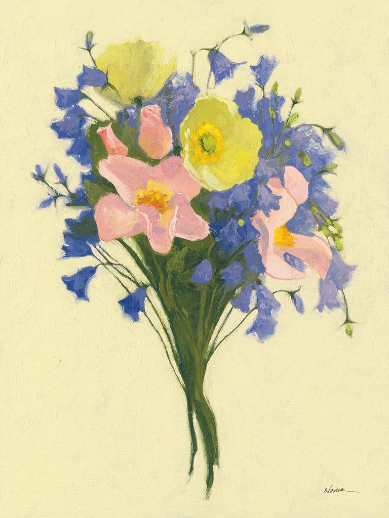 Periwinkle Nosegay I by Shirley Novak