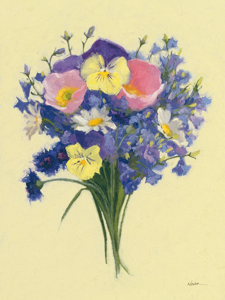 Periwinkle Nosegay II by Shirley Novak