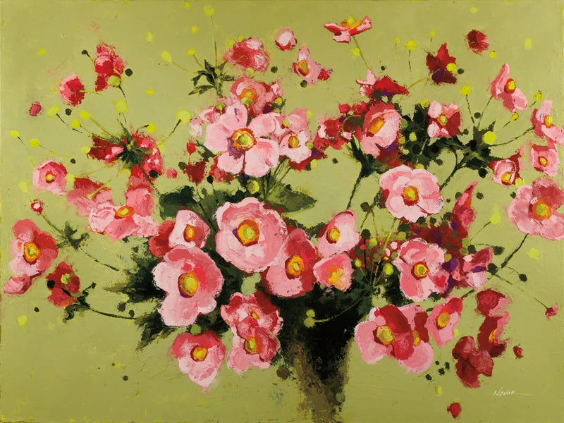Pink Anemones by Shirley Novak
