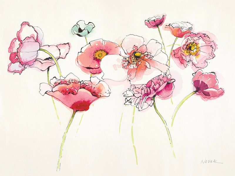 Pink Somniferums Bright II by Shirley Novak