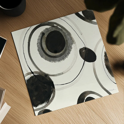 Planetary II by Shirley Novak. Shown as a detailed flat fine art print, highlighting archival giclee quality. Available as an archival giclee rolled canvas, fine art paper, or poster print. SKU 22918a.