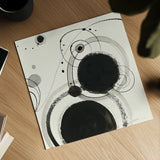 Planetary III by Shirley Novak. Shown as a detailed flat fine art print, highlighting archival giclee quality. Available as an archival giclee rolled canvas, fine art paper, or poster print. SKU 22919a.