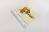 Poppy Nosegay II by Shirley Novak. shown as a rolled paper print. Available as archival giclee rolled canvas, fine art paper, or poster print. SKU 45983h.