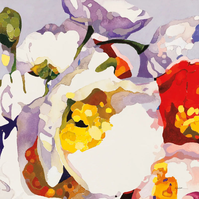 Poppy Patterns II by Shirley Novak. SKU 88680a. Archival Giclee Fine art print for wall decor.