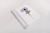 Purple Anemone I by Shirley Novak. shown as a rolled paper print. Available as archival giclee rolled canvas, fine art paper, or poster print. SKU 88452h.