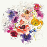 Rainbow Ruffles II by Shirley Novak. SKU 28941a. Archival Giclee Fine art print for wall decor.