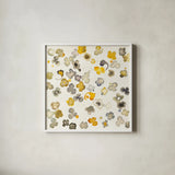 Randomly II by Shirley Novak. Shown in a crisp white glass frame for a clean and minimalist style. Available as an archival giclee rolled canvas, fine art paper, or poster print. SKU 25253a.