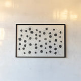 Round Seven Deluxe by Shirley Novak. shown as a paper print in a black flame. Available as a archival giclee rolled canvas, fine art paper, or poster print. SKU 69866i.