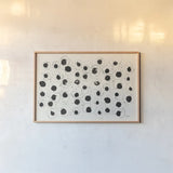 Round Seven Deluxe by Shirley Novak. shown as a paper print in a natural frame. Available as a archival giclee rolled canvas, fine art paper, or poster print. SKU 69866i.