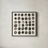 Roundabout by Shirley Novak. Shown in a sleek black glass frame for a contemporary gallery look. Available as an archival giclee rolled canvas, fine art paper, or poster print. SKU 22770a.