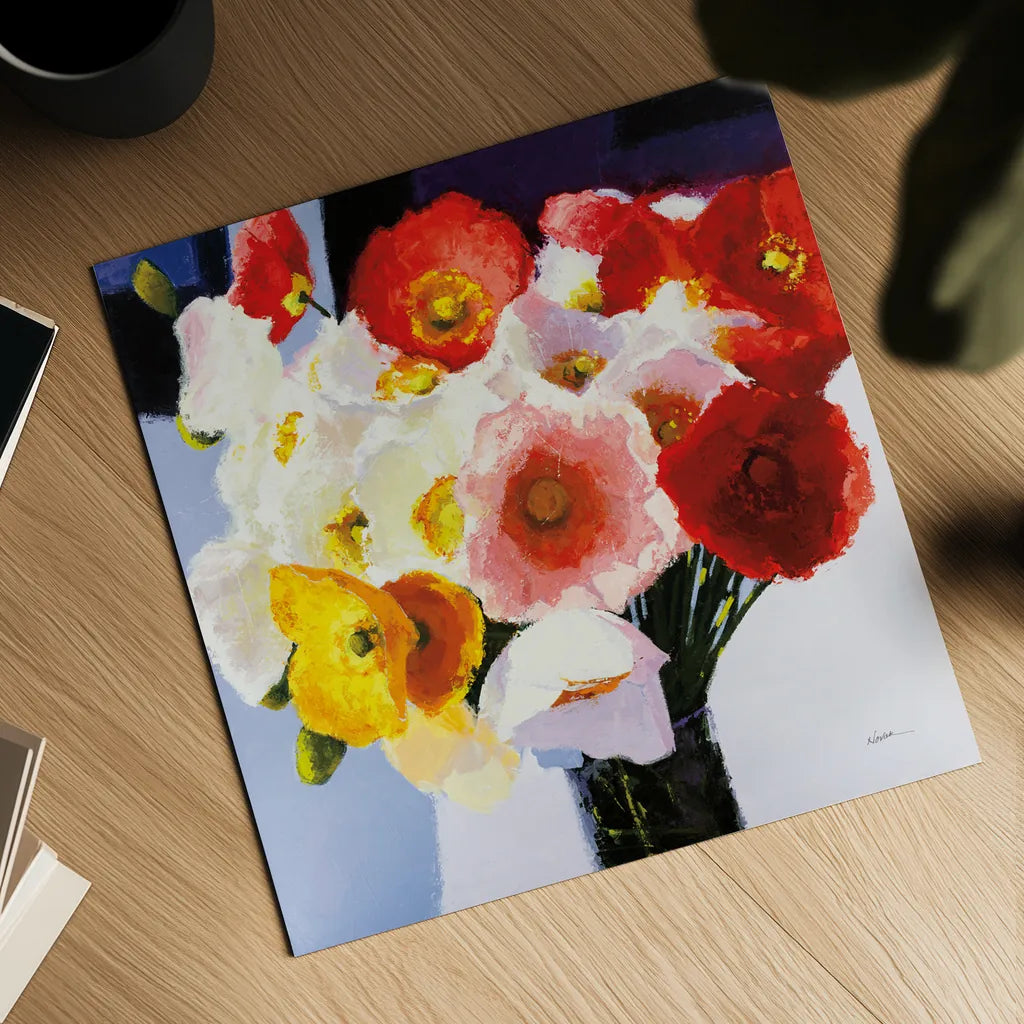 Shining by Shirley Novak. Shown as a detailed flat fine art print, highlighting archival giclee quality. Available as an archival giclee rolled canvas, fine art paper, or poster print. SKU 90694a.