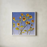 Sing Singing II by Shirley Novak. Shown in a crisp white glass frame for a clean and minimalist style. Available as an archival giclee rolled canvas, fine art paper, or poster print. SKU 29541a.