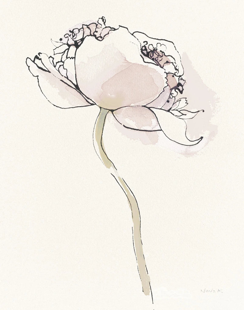 Single Somniferums I Neutral Crop by Shirley Novak