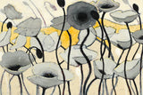 Snow Day Gray Flower by Shirley Novak. SKU 23719i. Archival Giclee Fine art print for wall decor.