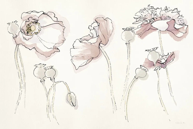 Somniferums Neutral Crop by Shirley Novak. SKU 59556i. Archival Giclee Fine art print for wall decor.