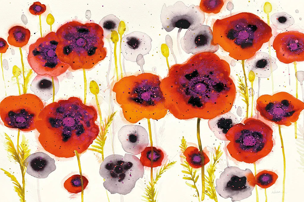 Splash Garden I by Shirley Novak. SKU 29149i. Archival Giclee Fine art print for wall decor.