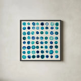 Spot of Rain by Shirley Novak. Shown in a sleek black glass frame for a contemporary gallery look. Available as an archival giclee rolled canvas, fine art paper, or poster print. SKU 22905a.