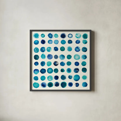 Spot of Rain by Shirley Novak. Shown in a sleek black glass frame for a contemporary gallery look. Available as an archival giclee rolled canvas, fine art paper, or poster print. SKU 22905a.