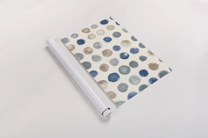 Spot of Rain Vallarta Blue Crop by Shirley Novak. shown as a rolled paper print. Available as archival giclee rolled canvas, fine art paper, or poster print. SKU 79805h.