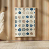 Spot of Rain Vallarta Blue Crop by Shirley Novak. shown as over sized large wall art. Available as an archival giclee rolled canvas, fine art paper, or poster print. SKU 79805h.