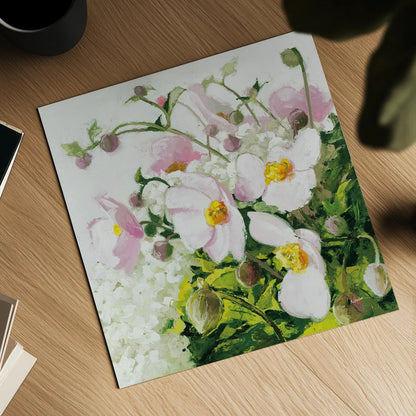 Summer Ends in Pink by Shirley Novak. Shown as a detailed flat fine art print, highlighting archival giclee quality. Available as an archival giclee rolled canvas, fine art paper, or poster print. SKU 91147a.