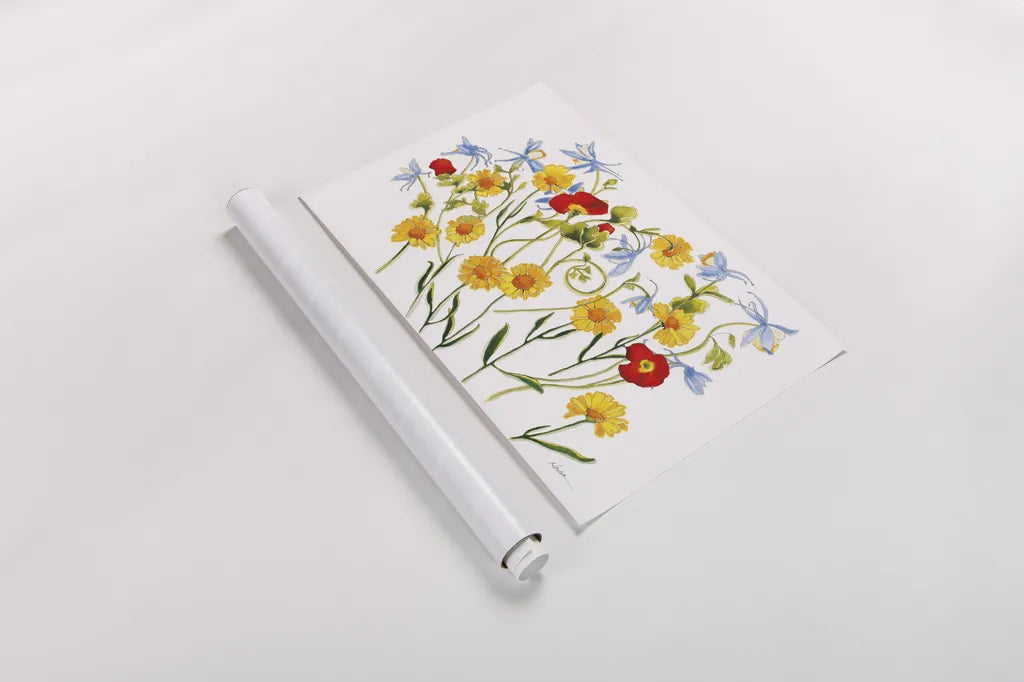 Swedish Dream by Shirley Novak. shown as a rolled paper print. Available as archival giclee rolled canvas, fine art paper, or poster print. SKU 88686i.