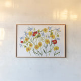 Swedish Dream by Shirley Novak. shown as a paper print in a natural frame. Available as a archival giclee rolled canvas, fine art paper, or poster print. SKU 88686i.