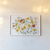 Swedish Dream by Shirley Novak. shown as a paper print in a white frame. Available as a archival giclee rolled canvas, fine art paper, or poster print. SKU 88686i.